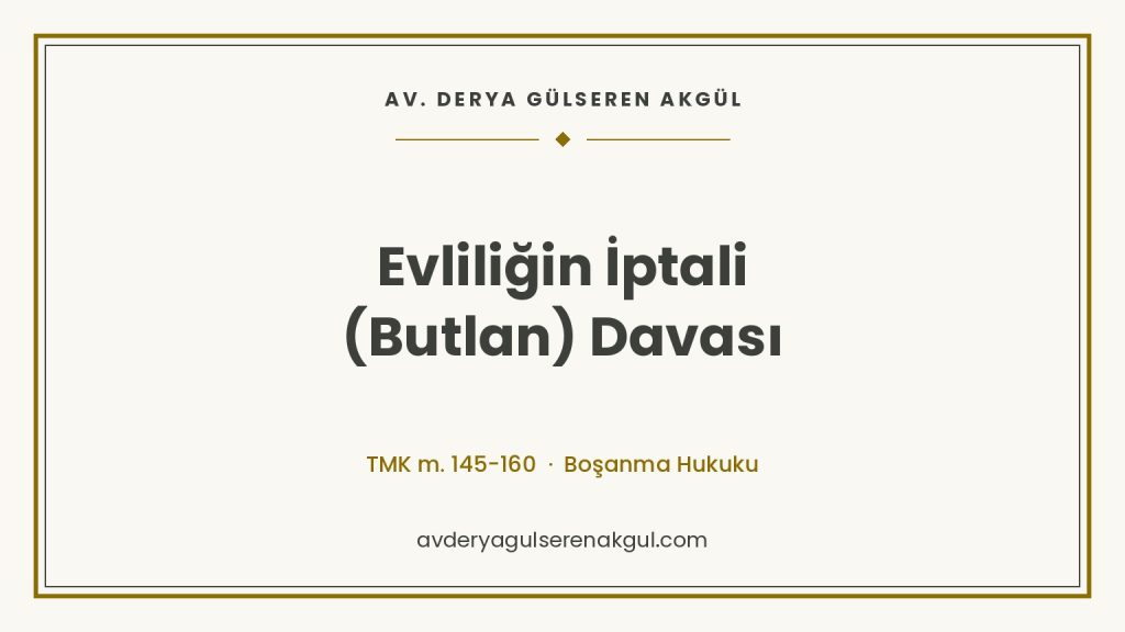 Evliliğin İptali (Butlan) Davası kapak görseli